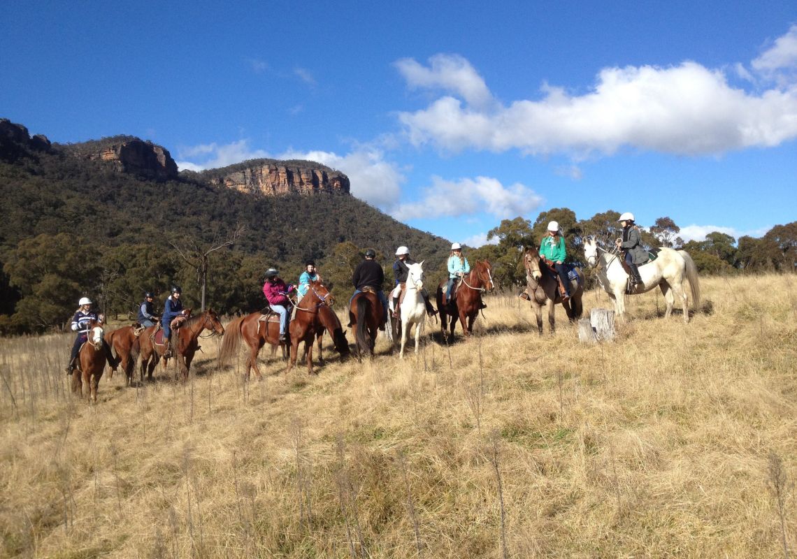 Horse riding at Centennial Glen Stables in Blackheath, Katoomba